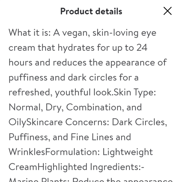 tarte Sea Wink of H2O Vegan Collagen Eye Cream full size - Picture 5 of 5